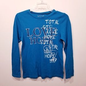 Total Girl Blue Thermal Shirt sz-XXL